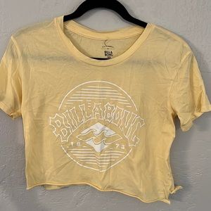 Billabong yellow crop top